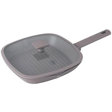 

BERLINGERHAUS Pánev grilovací s titanovým povrchem a poklicí 28 cm Taupe Collection