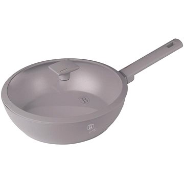 

BERLINGERHAUS Wok pánev s titanovým povrchem a poklicí 30 cm Taupe Collection