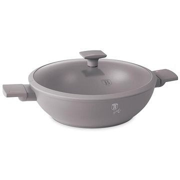 

BERLINGERHAUS Wok s titanovým povrchem a poklicí 30 cm Taupe Collection