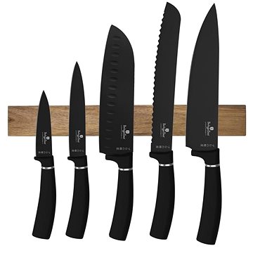 

BERLINGERHAUS Sada nožů s magnetickým držákem 6 ks Matte Black Collection