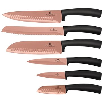 

BERLINGERHAUS Sada nožů s nepřilnavým Diamand povrchem 6 ks Rosegold Metallic Line