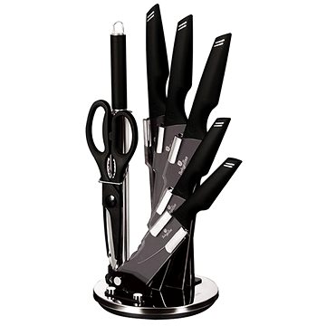 

BERLINGERHAUS Sada nožů ve stojanu 8 ks Black Silver Collection