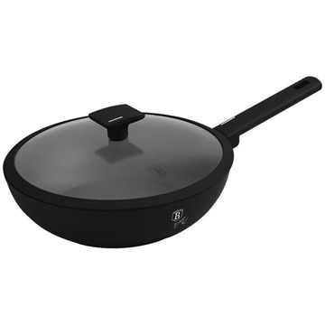 

BerlingerHaus Matte Black Collection Pánev WOK s titanovým povrchem a poklicí 28 cm