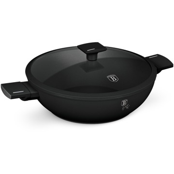 

BerlingerHaus Matte Black Collection Pánev WOK s titanovým povrchem a poklicí 30 cm