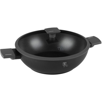 

BerlingerHaus Antracit Collection Pánev WOK s titanovým povrchem a poklicí 30 cm