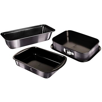 

BERLINGERHAUS Plech a formy na pečení s titanovým povrchem sada 3 ks Carbon PRO Line