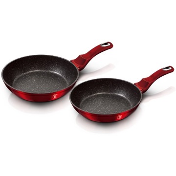 

BerlingerHaus Metallic Line Burgundy Edition Sada pánví s mramorovým povrchem 2 ks