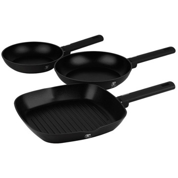 

BerlingerHaus Matte Black Collection Sada pánví s titanovým povrchem 3 ks