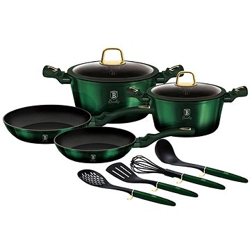 

BERLINGERHAUS Sada nádobí s titanovým povrchem 10 ks Emerald Collection