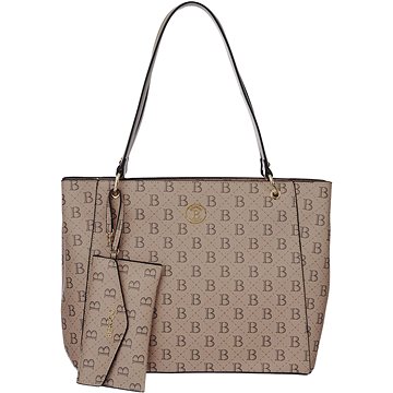 

BERTOO Dámská kabelka Federica beige logo