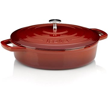 

KELA Kastrol litinový Calido 28 cm červená