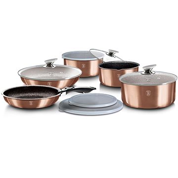 

BERLINGERHAUS Sada nádobí s odnímatelnou rukojetí 12 ks Rosegold Metallic Line
