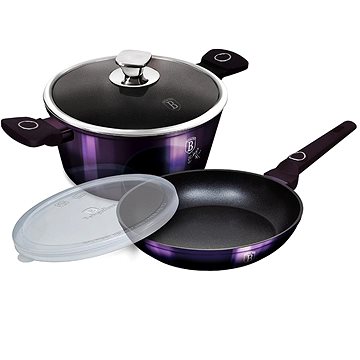 

BERLINGERHAUS Sada nádobí s titanovým povrchem 4 ks Purple Eclipse Collection