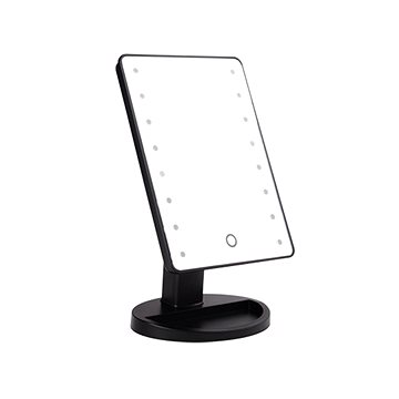 

Kosmetické make-up zrcátko s led osvětlením černé