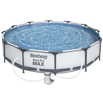 

BESTWAY Bazén s konstrukcí, s kartušovou filtrací Steel Pro Max 3,66 × 0,76m