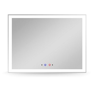 

Nemlžící koupelnové zrcadlo s LED osvětlením 80 × 60 cm KZ1