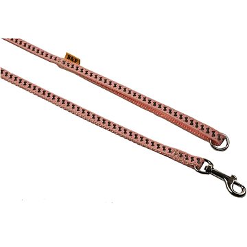 

Bafpet Popruhové vodítko "Reflexní kostičky" - Růžová, 10mm × 120cm, 18202K