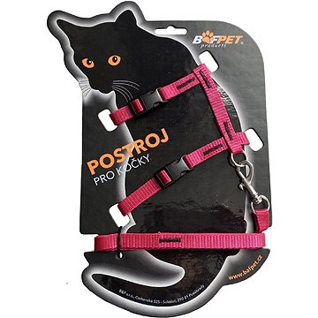 

Bafpet Set CAT kšíry + vodítko, Fuchsie, 120cm /OK 19-26cm, OH 24-37cm/ 20410J