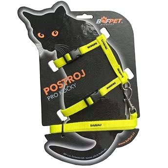 

Bafpet Set CAT kšíry + vodítko, Žlutá, 120cm /OK 19-26cm, OH 24-37cm/ 20410N