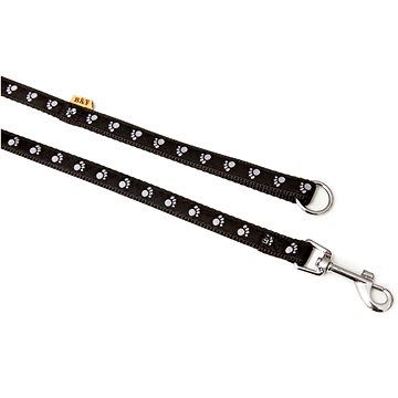 

Bafpet Popruhové vodítko "Tlapky" - Černá, 15mm × 150cm 18208T
