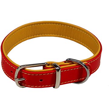 

Bafpet Kožený obojek JACKY - Červený, 32mm × 58cm /44-53/ 04122