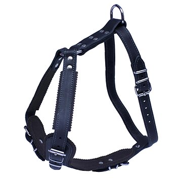 

Bafpet Kožený postroj JAGO - Černá, vel. 25mm × OK 48-69cm, OH 68-81cm, 07508A