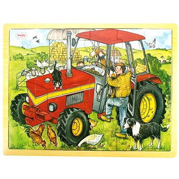 

Dřevěné puzzle - Traktor