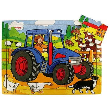 

Dřevěné puzzle - Traktor