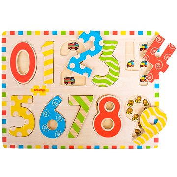 

Dřevěné vkládací puzzle - Počítání s obrázky