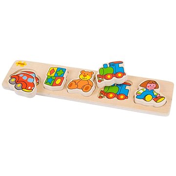

Dřevěné široké vkládací puzzle - Hračky