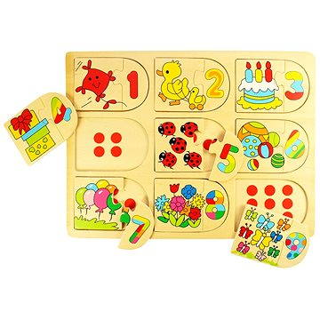 

Dřevěné počítací puzzle