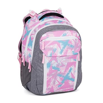 

BAGMASTER PORTO 24 B školní batoh – růžovo-modrý