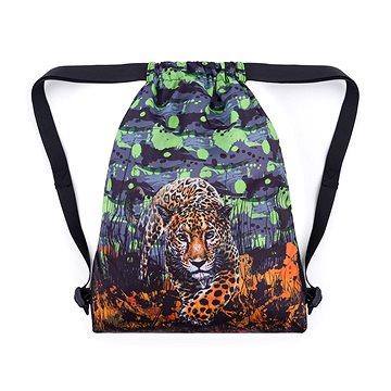 

BAGMASTER PRIM 24 B školní sáček na přezůvky / tělocvik – levhart