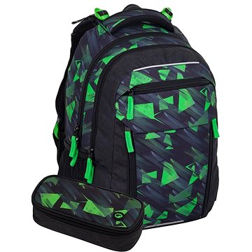 

BAGMASTER PORTO 24 A školní set – černo-zelený