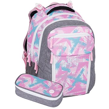 

BAGMASTER PORTO 24 B školní set – růžovo-modrý