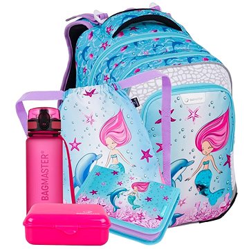 

BAGMASTER LUMI 24 A velký školní set pro prvňáčky – mořská panna