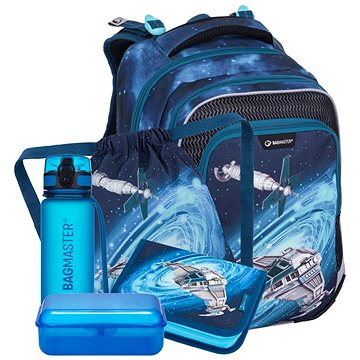 

BAGMASTER LUMI 24 D velký školní set pro prvňáčky – vesmírná loď