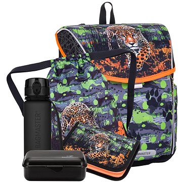 BAGMASTER PRIM 24 B velký školní set pro prvňáčky – levhart