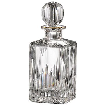 

Bohemia Crystal Ručně broušená karafa na whisky Prisma Line Gold 800ml