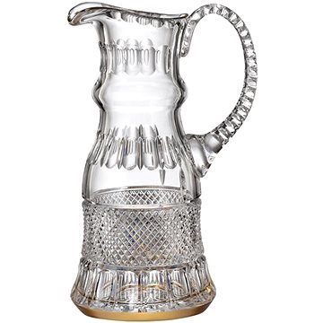 

Bohemia Crystal Ručně broušený džbán Felicie Line Gold 1200ml