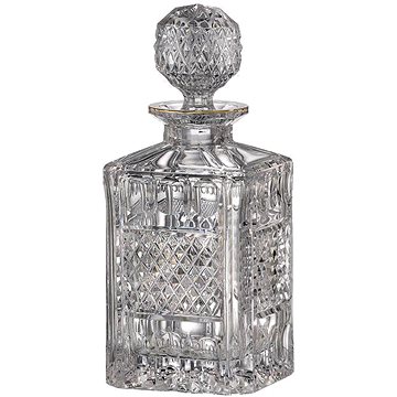 

Bohemia Crystal Ručně broušená karafa na whisky Felicie Line Gold 800ml