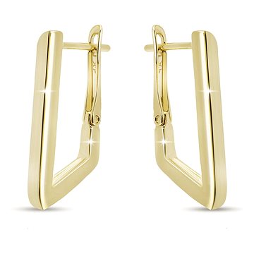 

Biju Pozlacené geometrické náušnice 14K 1003273