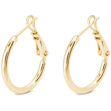 

Biju Pozlacené náušnice 14K, lesklý kruh, průměr 5 cm 1002710
