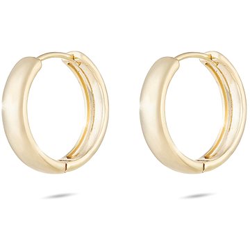 

Biju Pozlacené náušnice 14K kruh, lesklý, průměr 1,2 cm 1002415
