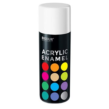 

Biodur Akrylový email ve spreji - lesklá bílá 400 ml/RAL 9010