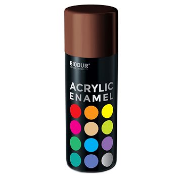 

Biodur Akrylový email ve spreji - hnědá čokoláda 400 ml/RAL 8017
