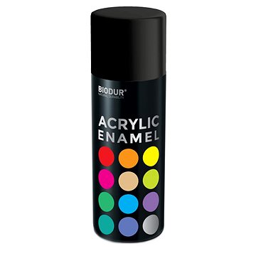 

Biodur Akrylový email ve spreji - matná černá 400 ml/RAL 9005