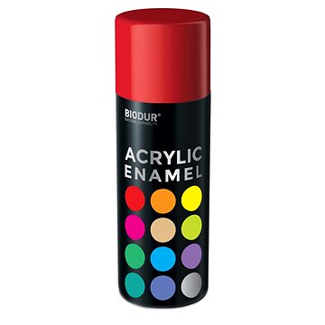 

Biodur Akrylový email ve spreji - ohnivá červená 400 ml/RAL 3020