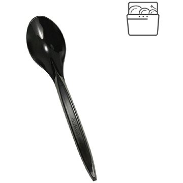 

Bittner Lžíce plastová 18 cm černá znovupoužitelná, 100 ks