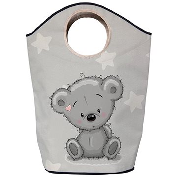 

Butter Kings Koš na prádlo a hračky grey teddy 80 l